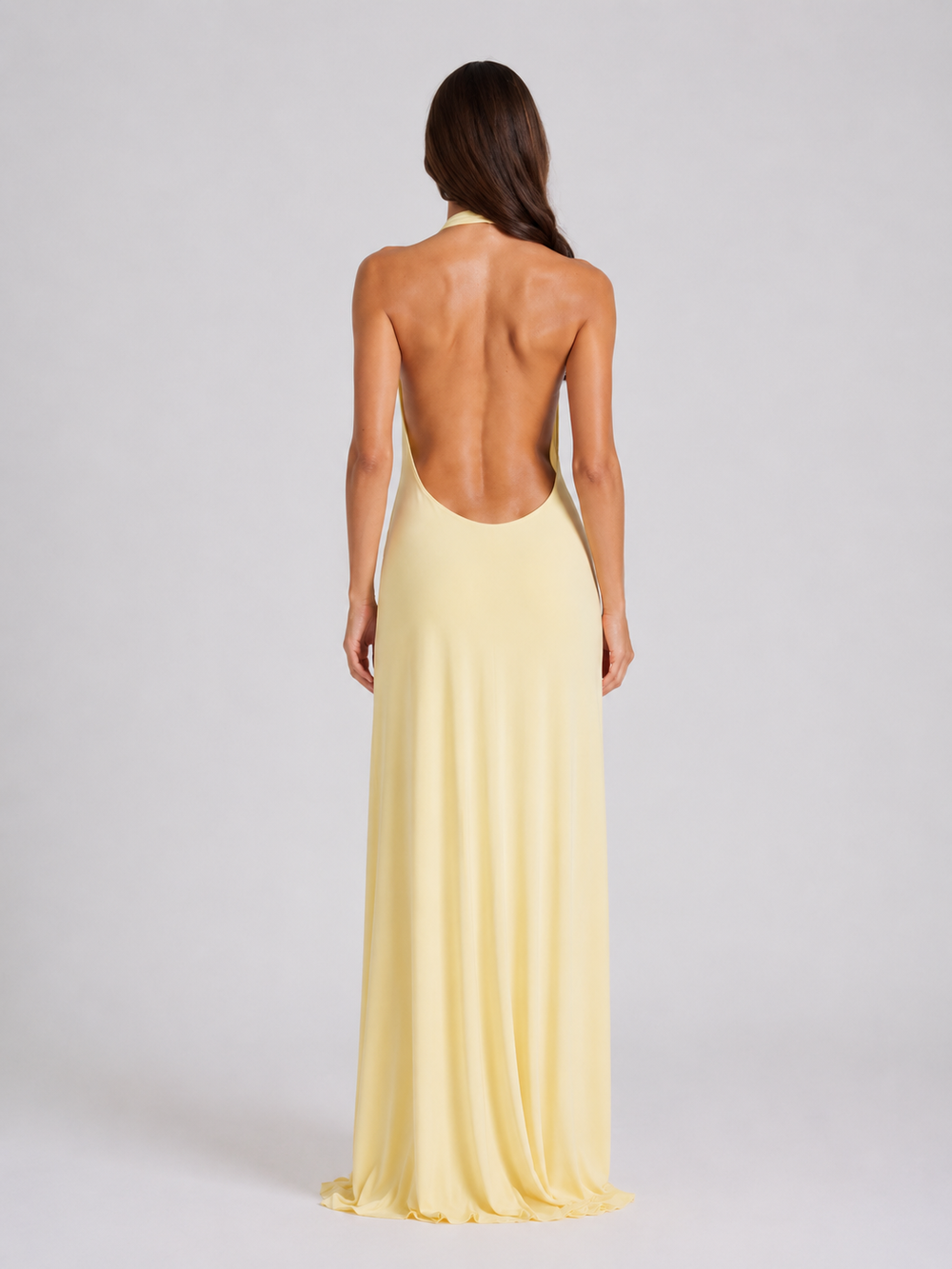 Women's Elegant Halterneck Backless Maxi Dress
