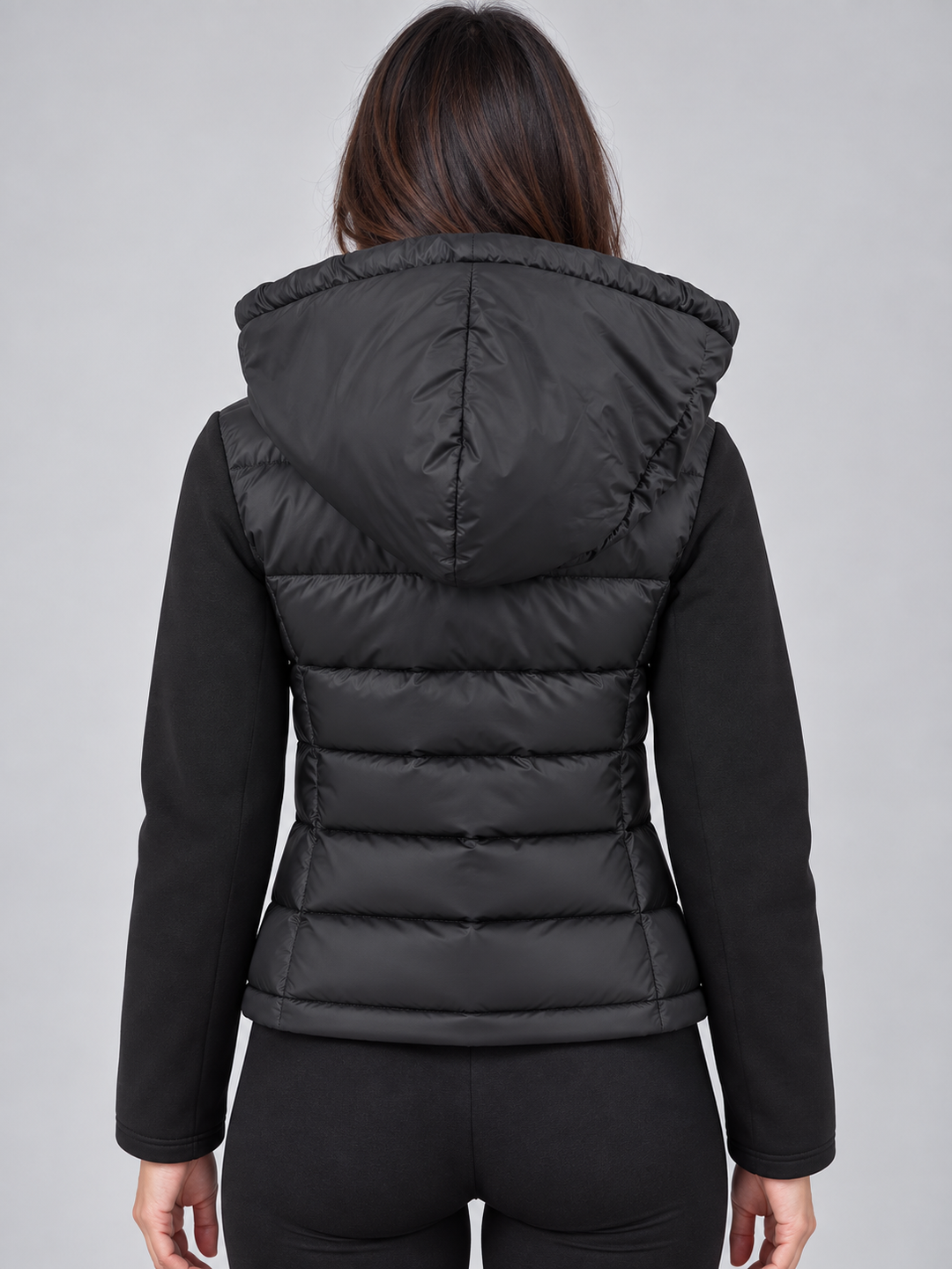 Women's Casual Quilted Hooded Puffer Jacket