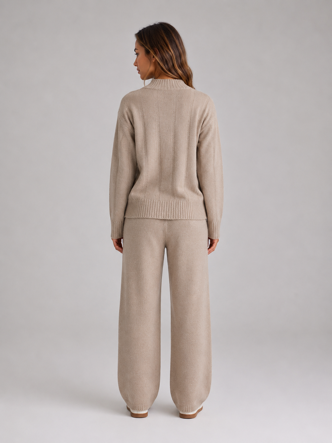 Women's Casual Knitted Relaxed Fit Lounge Set