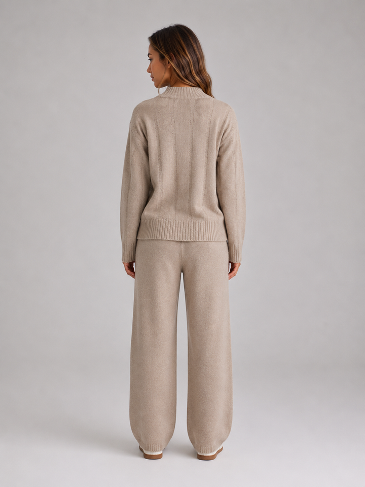 Women's Casual Knitted Relaxed Fit Lounge Set