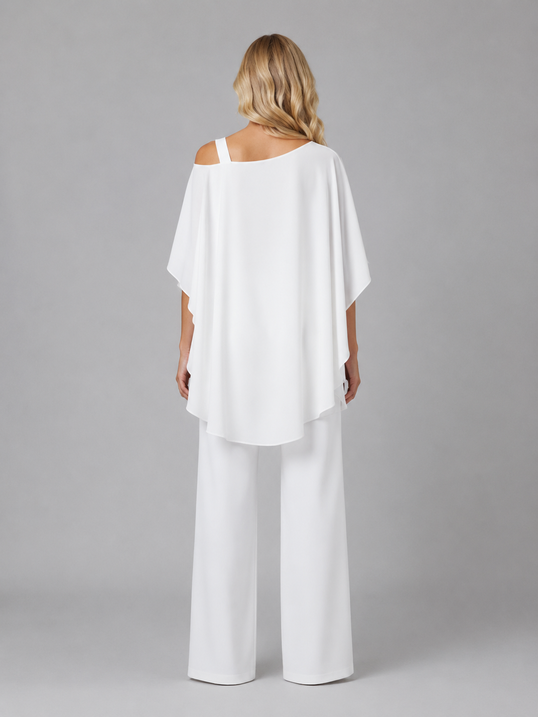 Women's Elegant Layered Chiffon Two-Piece Set