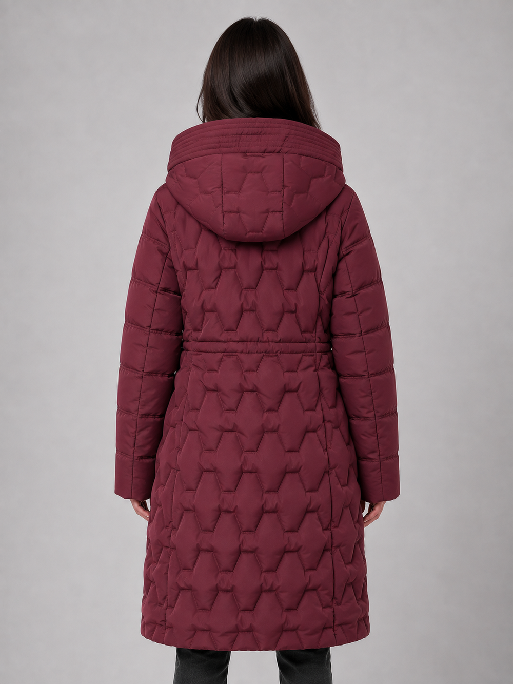 Women's Casual Quilted Hooded Long Puffer Coat