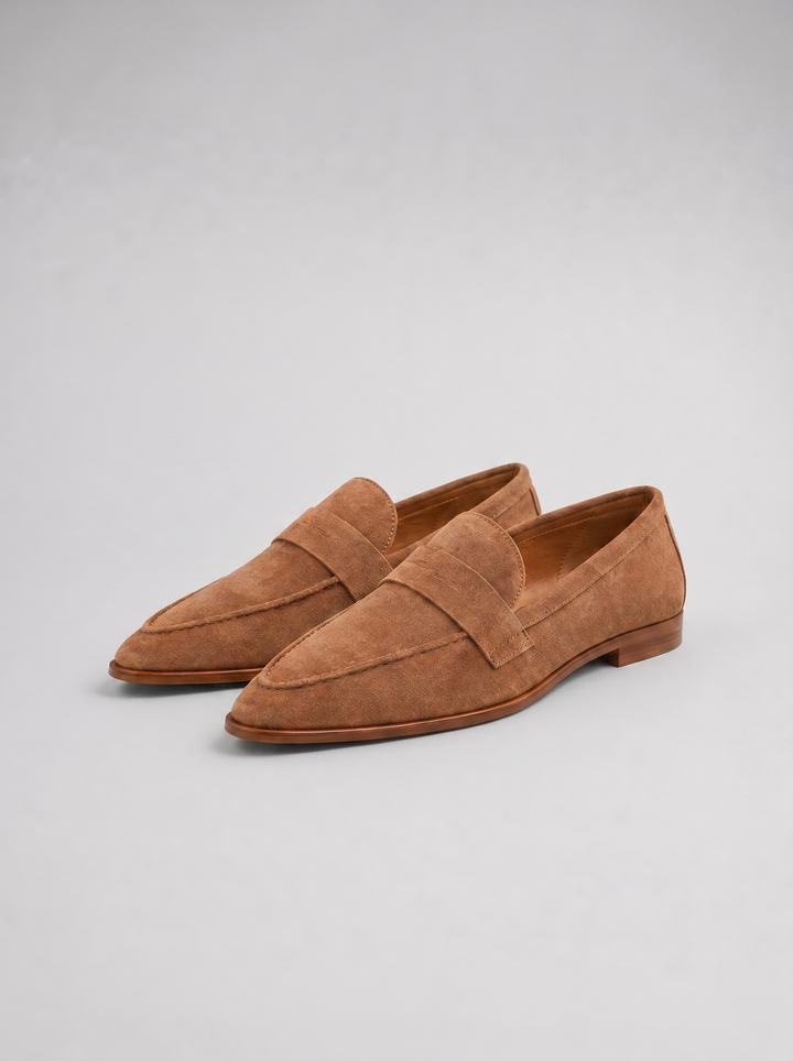 Women's Stylish Suede Pointed Toe Comfort Loafers