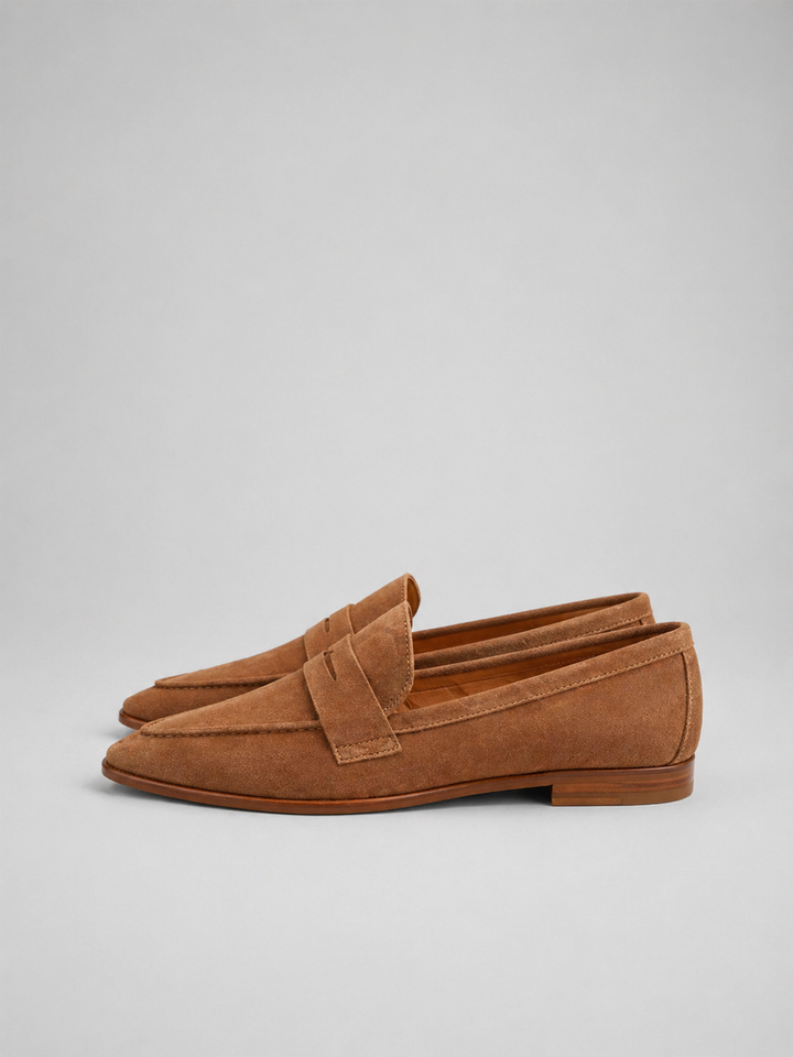 Women's Stylish Suede Pointed Toe Comfort Loafers