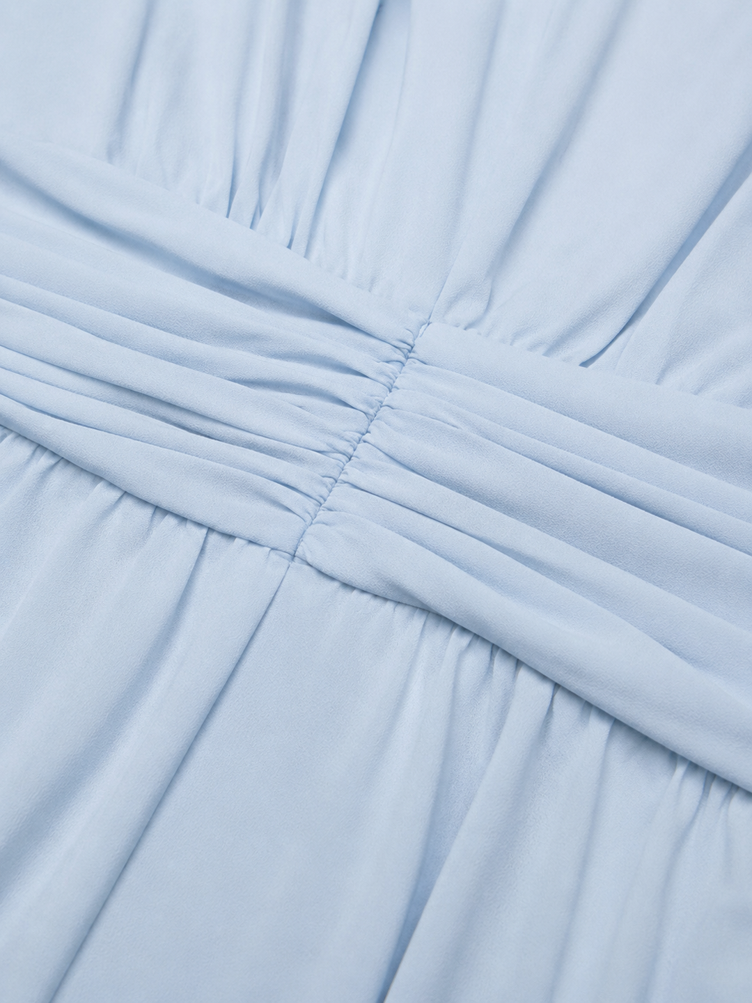 Women's Elegant Ruched Chiffon Maxi Dress