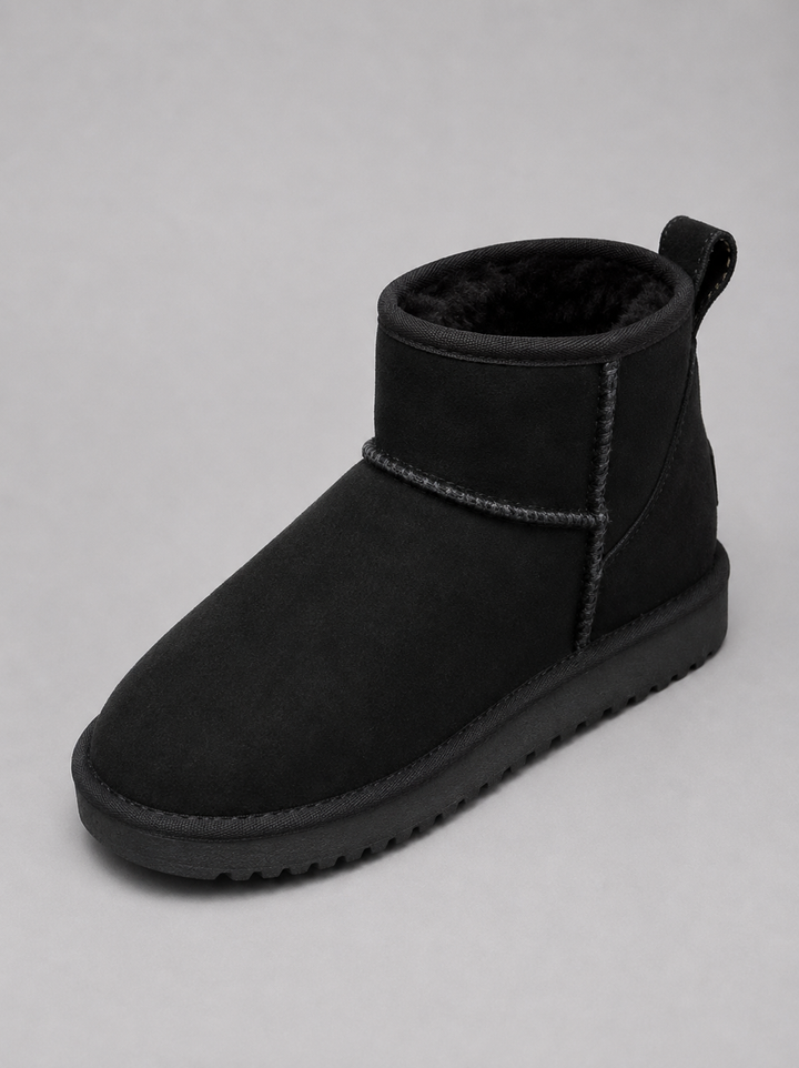Women's Casual Suede Shearling Lined Ankle Boots