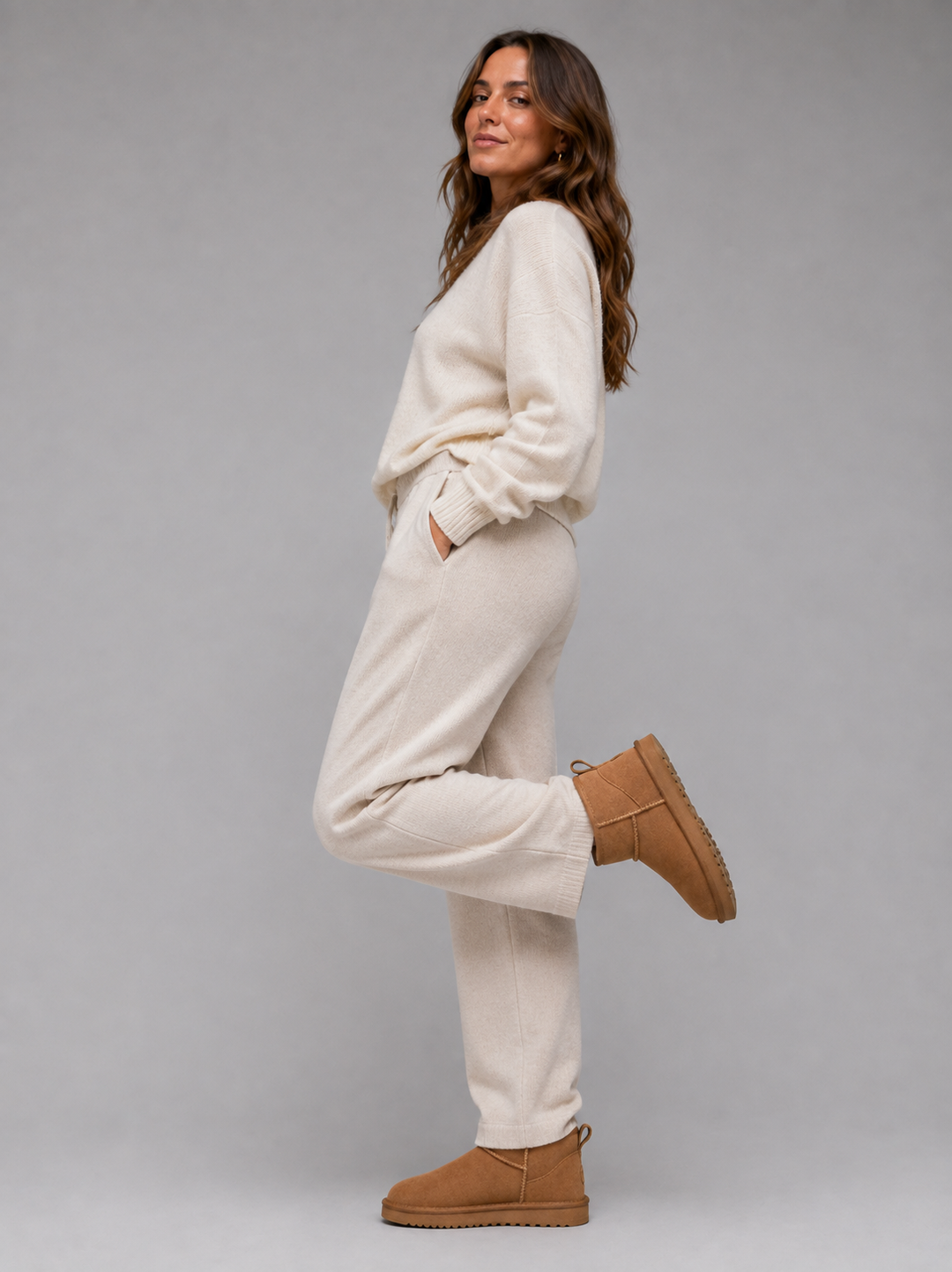 Women's Casual Suede Shearling Lined Ankle Boots