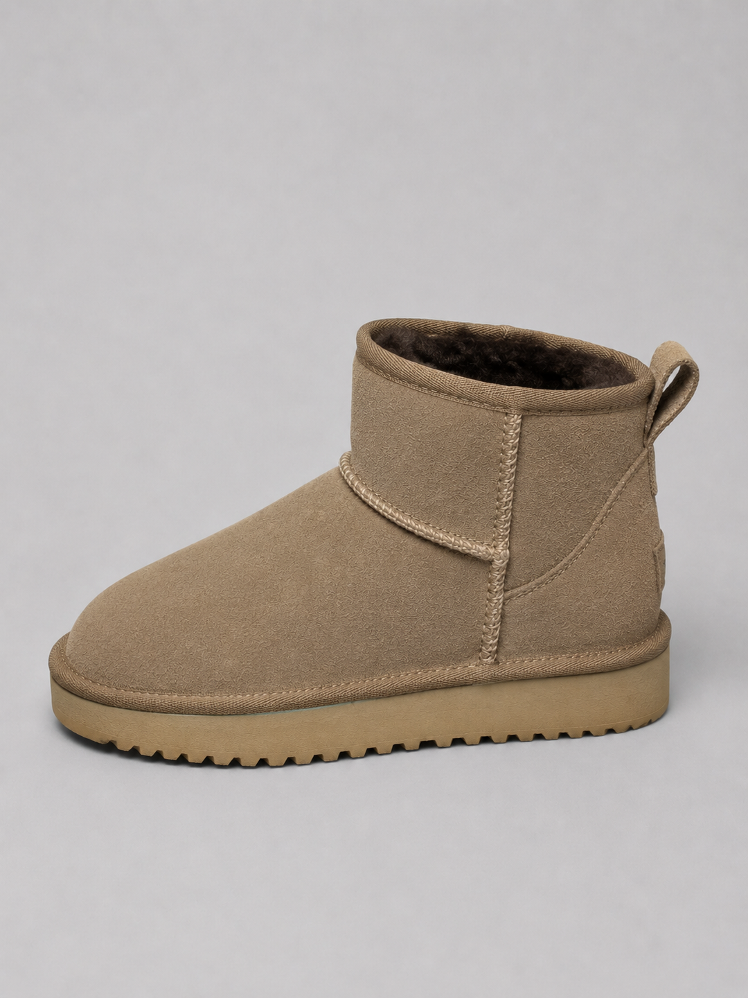Women's Casual Suede Shearling Lined Ankle Boots