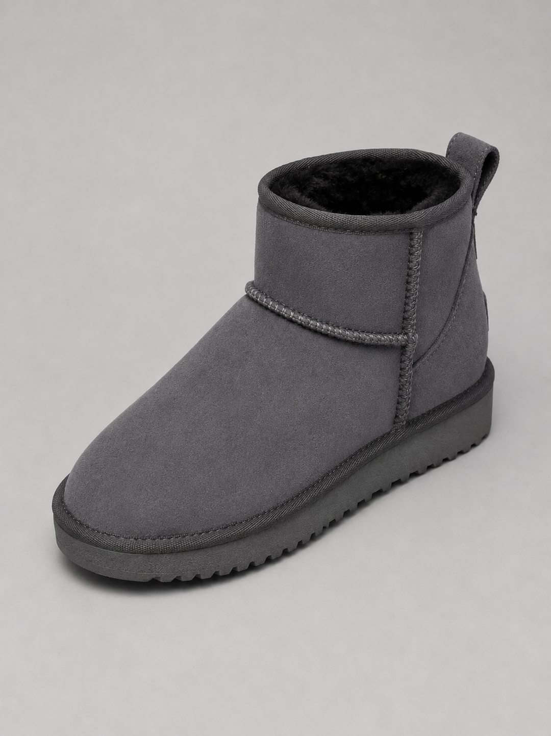 Women's Casual Suede Shearling Lined Ankle Boots