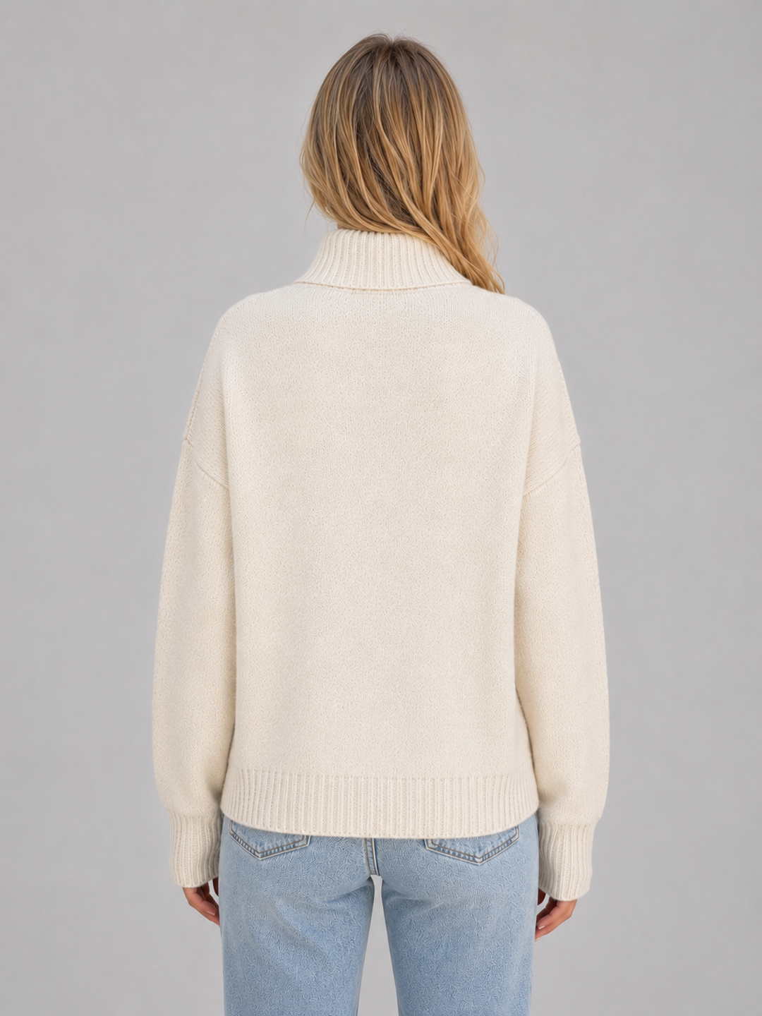 Women's Casual Soft Knit Funnel Neck Zip-Up Cardigan