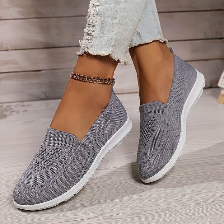 Womens Low-Top Slip-On Sneakers Textured Design