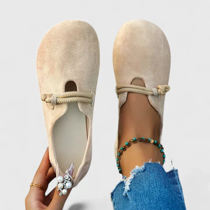 Womens Orthopedic Loafers Wide Fit Flat Shoes - Clovrio