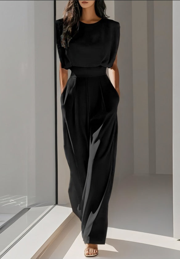 Womens Sleeveless Jumpsuit Wide Leg Elegant Fit
