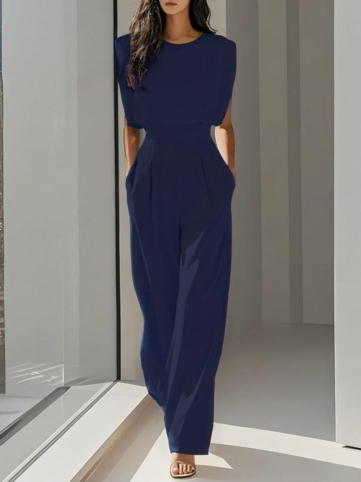 Womens Sleeveless Jumpsuit Wide Leg Elegant Fit