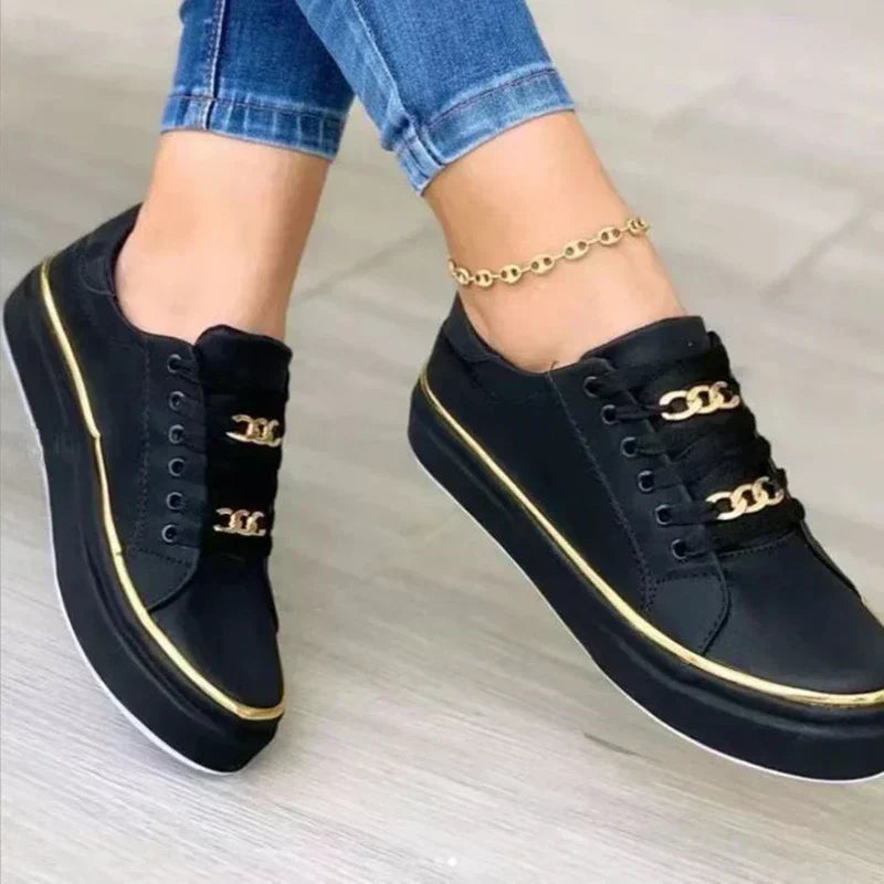 Womens Orthopedic Walking Sneakers Thick Sole - Clovrio