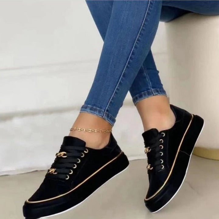 Womens Orthopedic Walking Sneakers Thick Sole