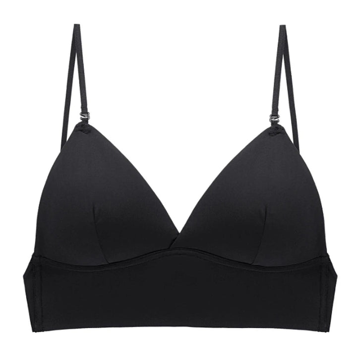 Womens Seamless Bra Longline Fit Low Back Straps