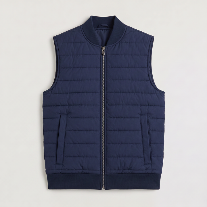 Men's Lightweight Quilted Full Zip Bodywarmer Vest