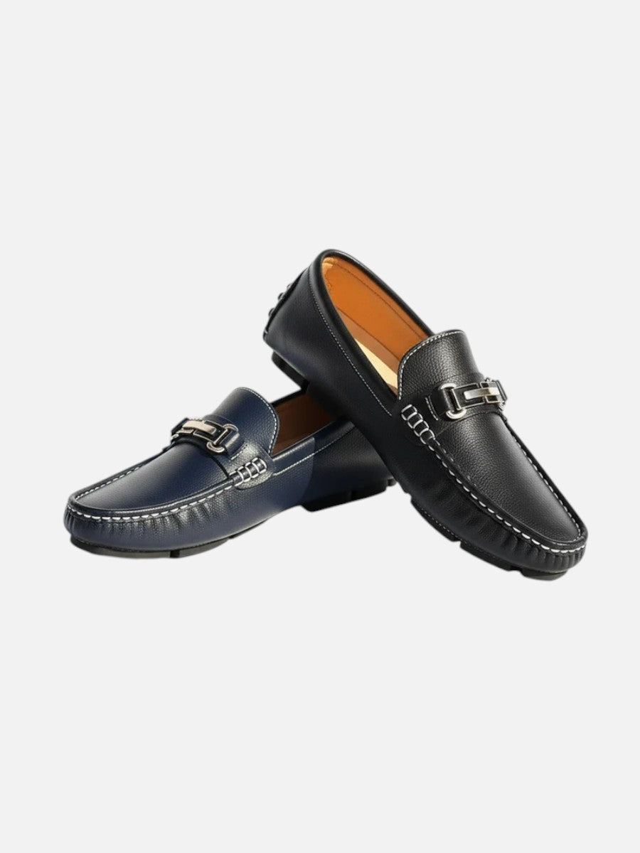 Men's Classic Leather Cushioned Slip-On Loafers