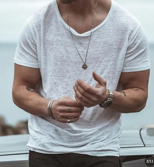 Mens Short Sleeve T-Shirt Lightweight Round Neck - Clovrio