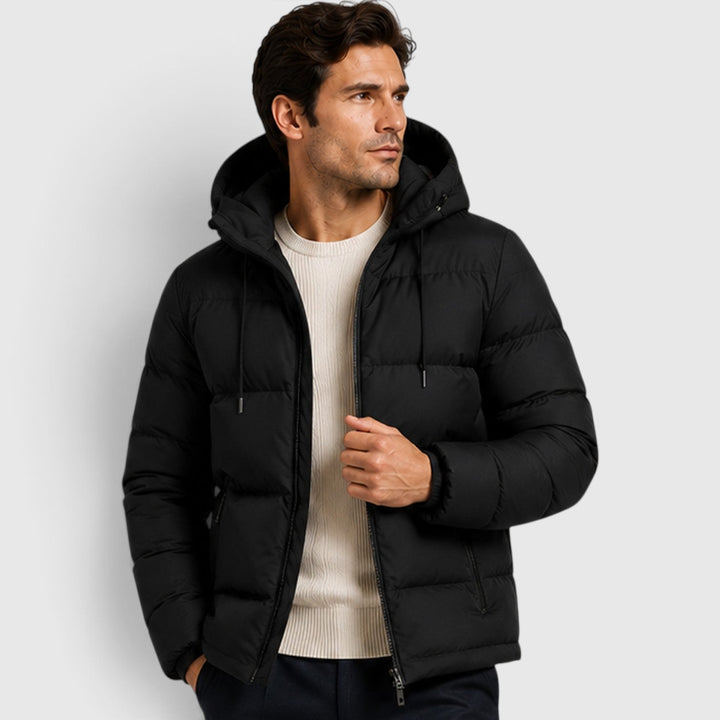 Men's Casual Lightweight Hooded Puffer Jacket