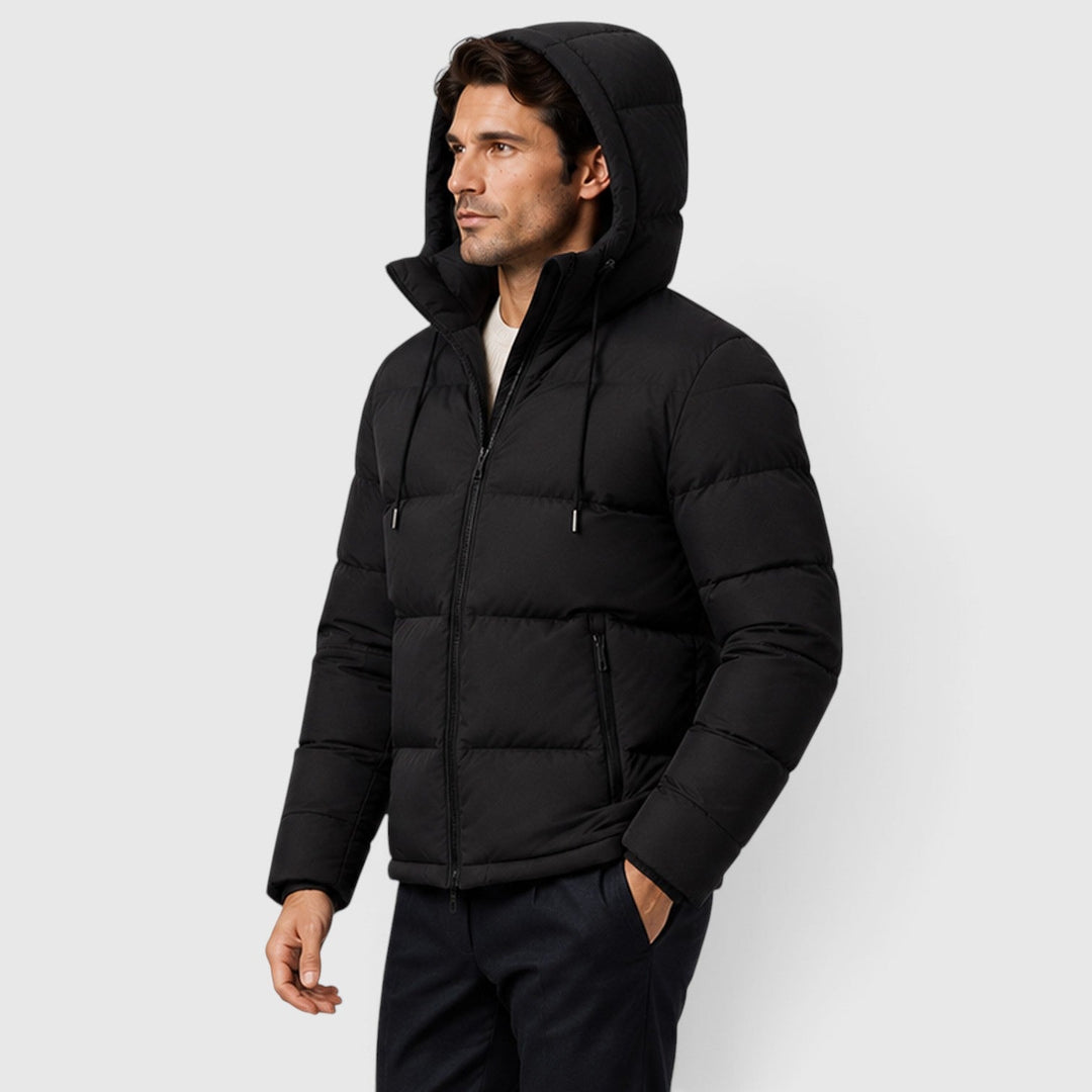 Men's Casual Lightweight Hooded Puffer Jacket