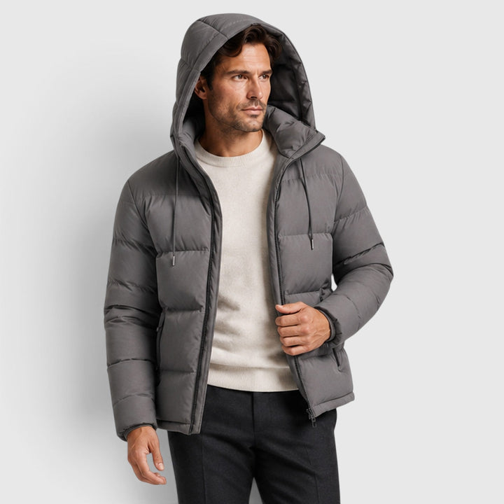 Men's Casual Lightweight Hooded Puffer Jacket