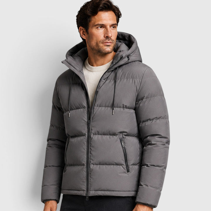 Men's Casual Lightweight Hooded Puffer Jacket