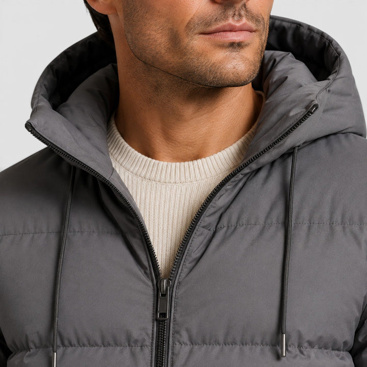 Men's Casual Lightweight Hooded Puffer Jacket