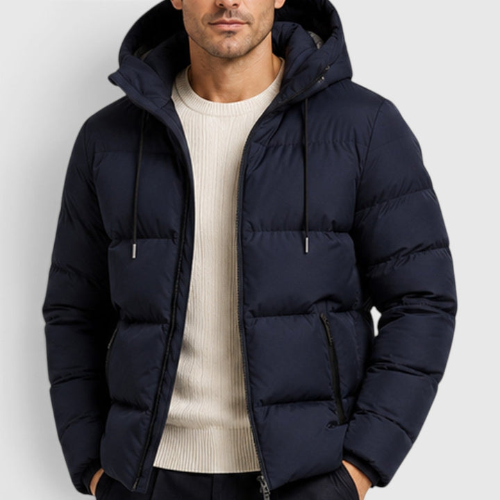 Men's Casual Lightweight Hooded Puffer Jacket
