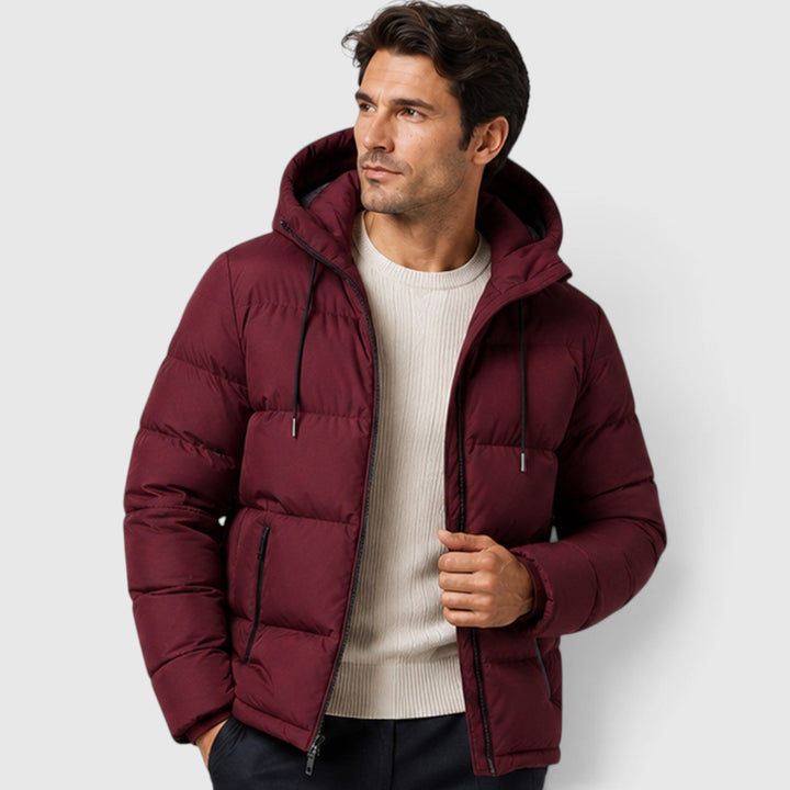 Men's Casual Lightweight Hooded Puffer Jacket