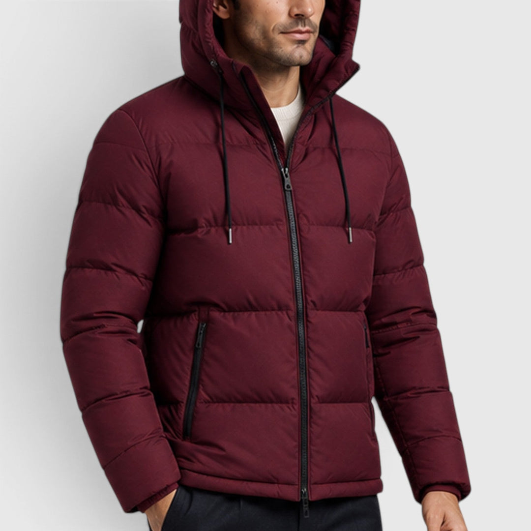 Men's Casual Lightweight Hooded Puffer Jacket