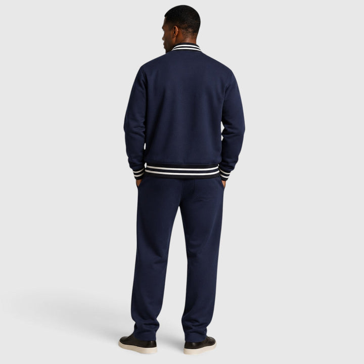 Men's Casual Lightweight Bomber Jacket and Trousers Set