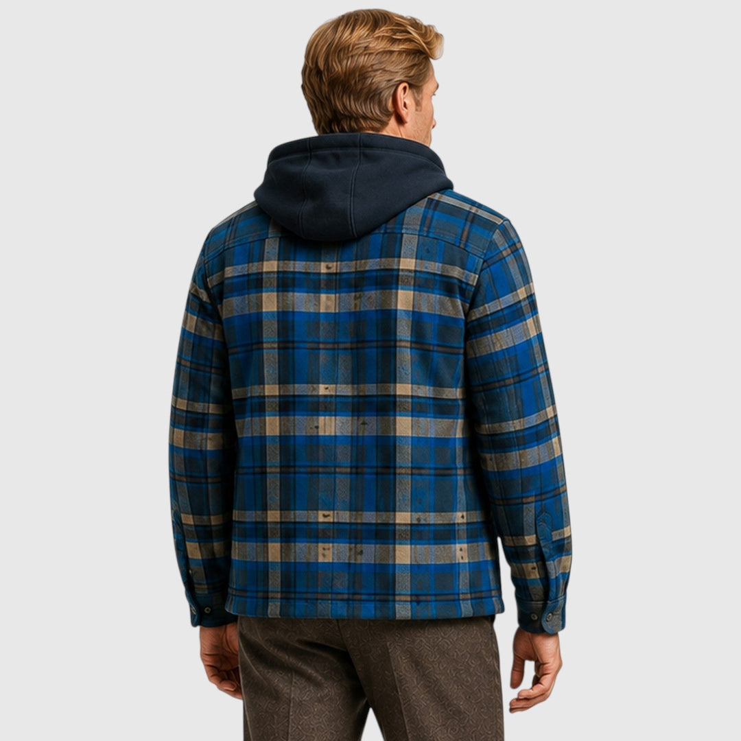 Men's Casual Quilted Padded Hooded Jacket