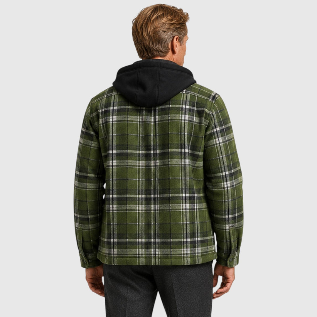 Men's Casual Quilted Padded Hooded Jacket