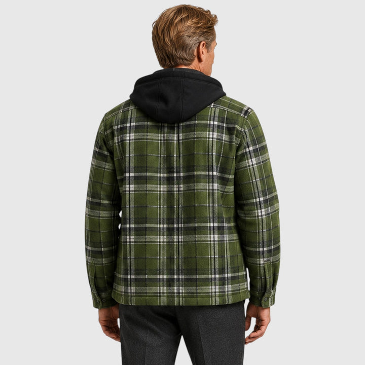 Men's Casual Quilted Padded Hooded Jacket