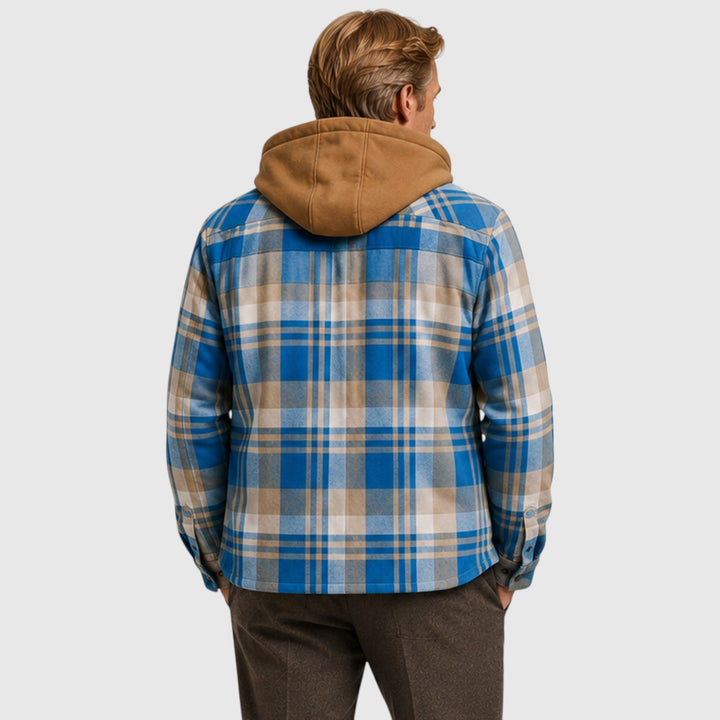 Men's Casual Quilted Padded Hooded Jacket