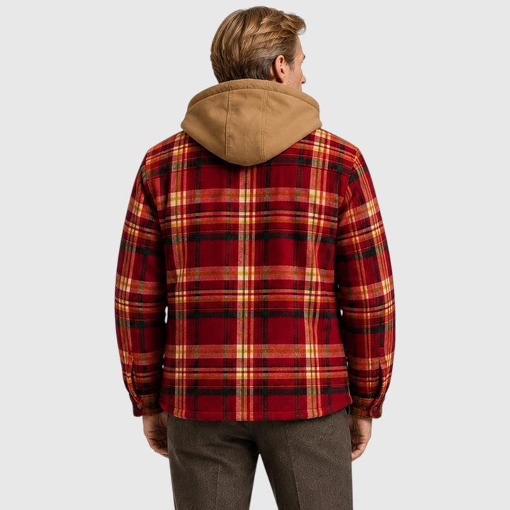 Men's Casual Quilted Padded Hooded Jacket