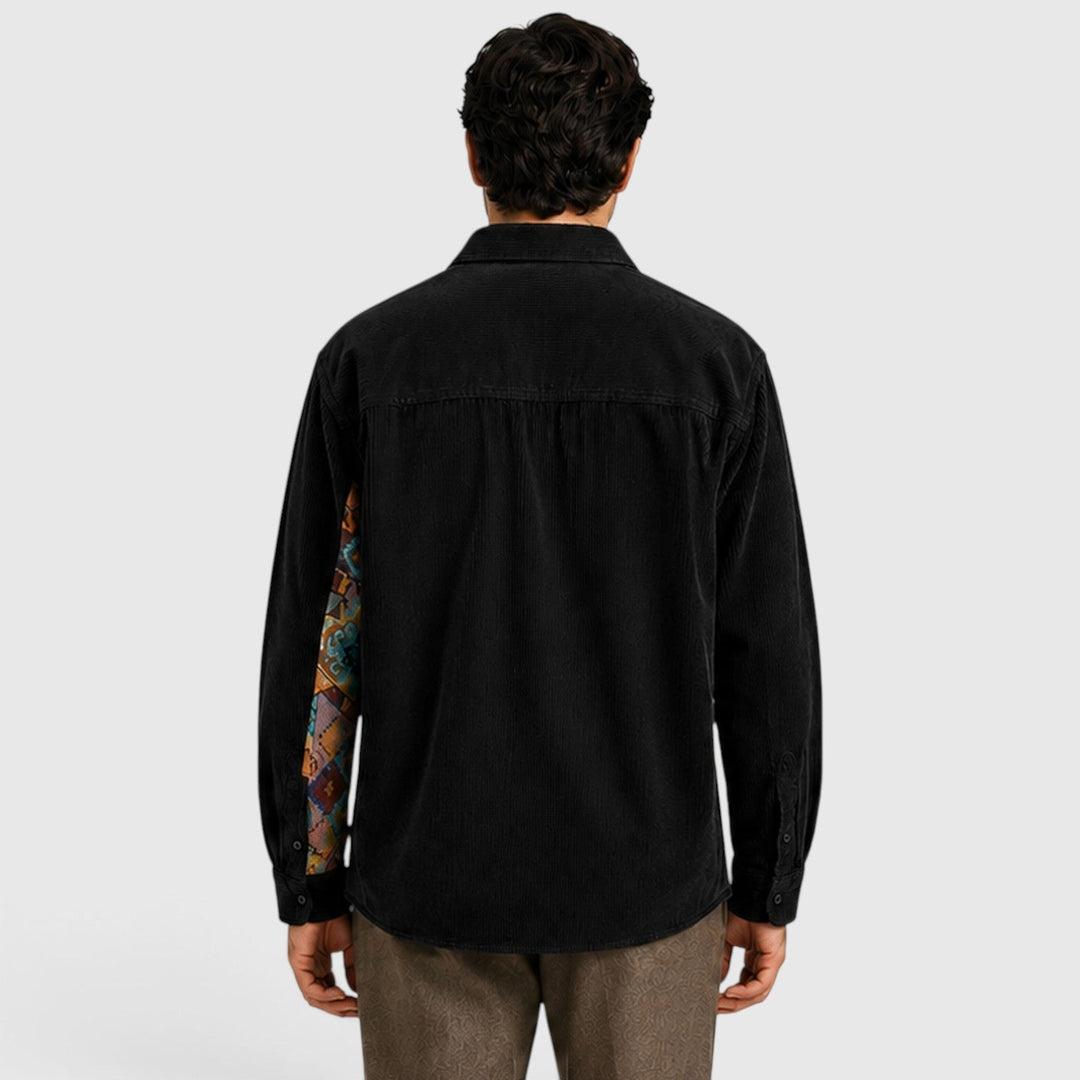 Men's Casual Corduroy Long Sleeve Overshirt