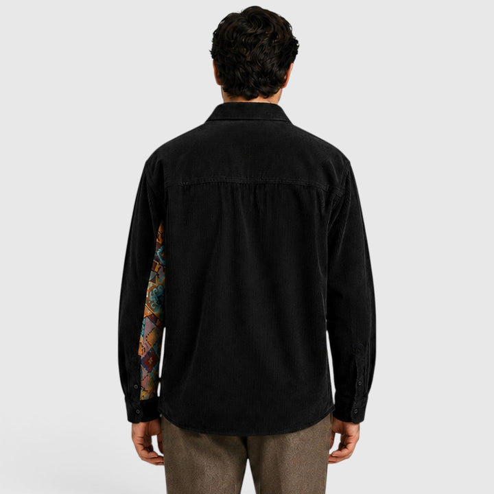 Men's Casual Corduroy Long Sleeve Overshirt