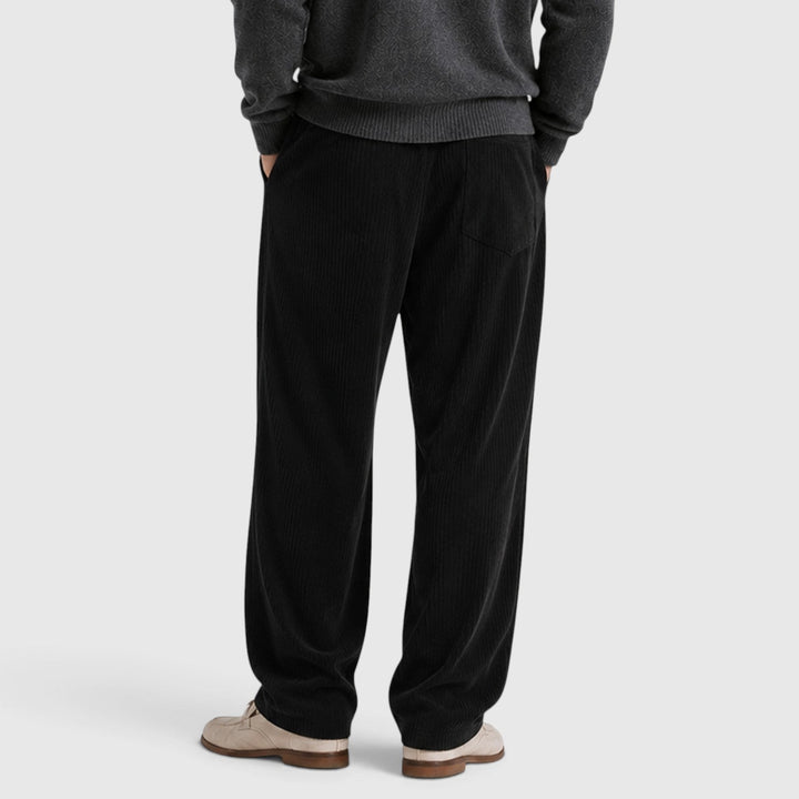 Men's Casual Corduroy Wide Leg Sweatpants