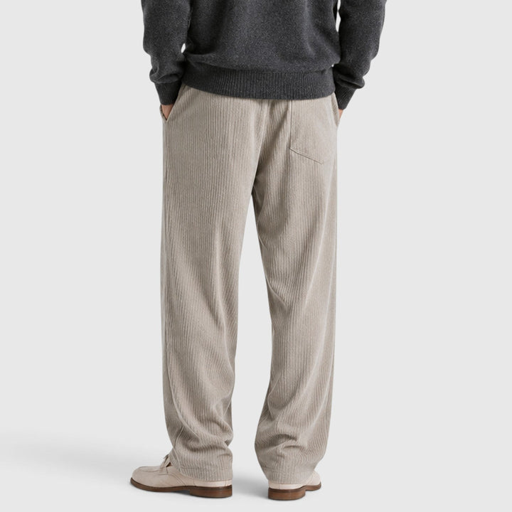 Men's Casual Corduroy Wide Leg Sweatpants