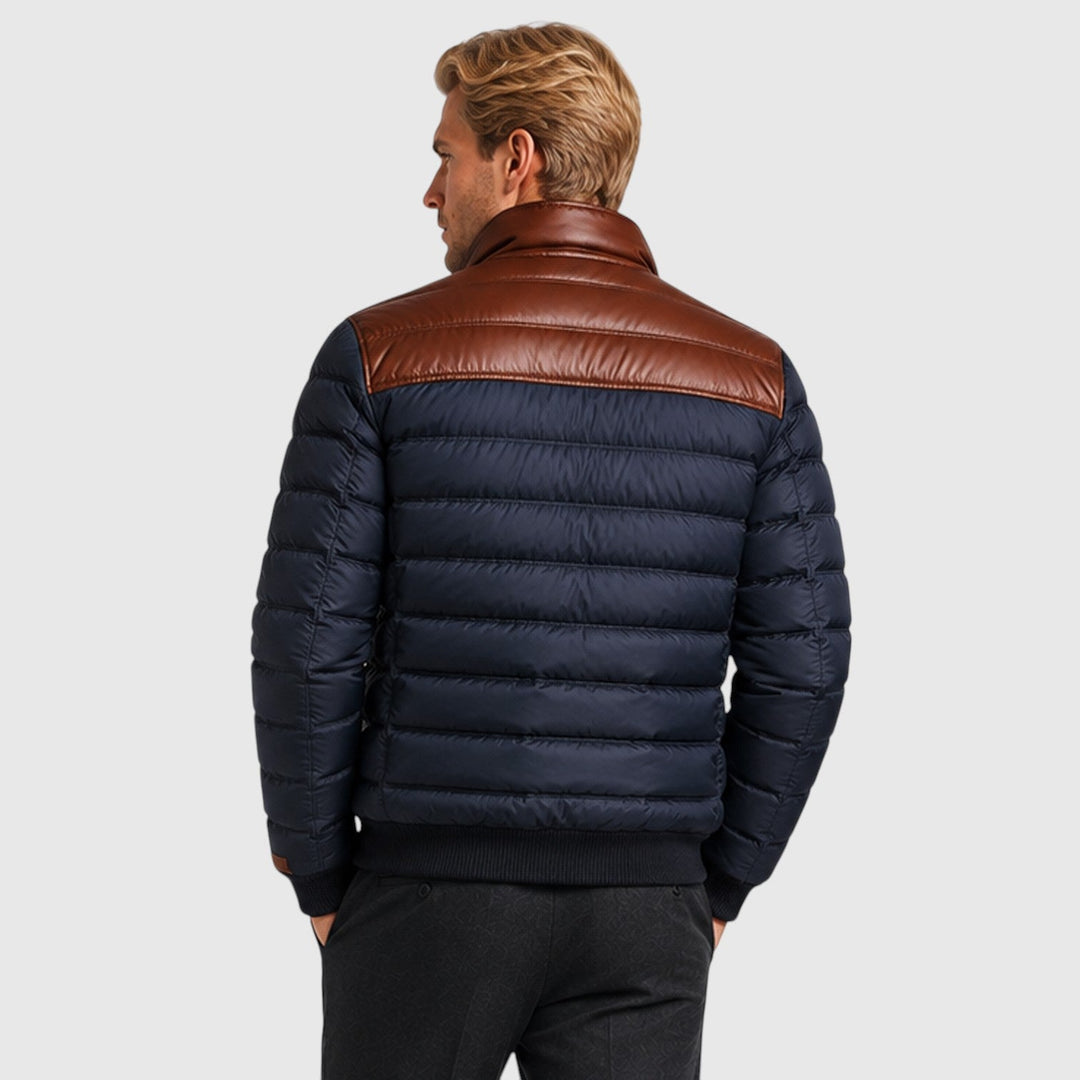 Men's Casual Cotton Blend Fleece-Lined Jacket