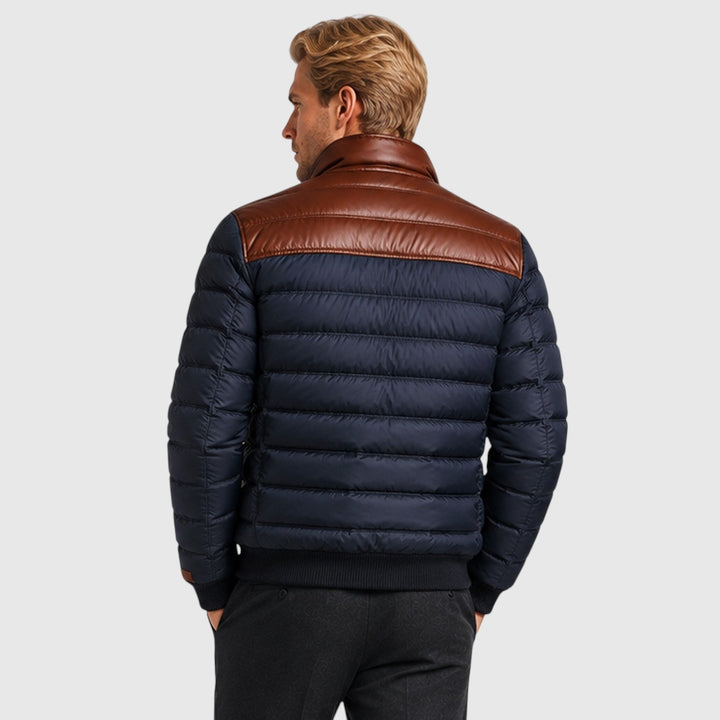 Men's Casual Cotton Blend Fleece-Lined Jacket