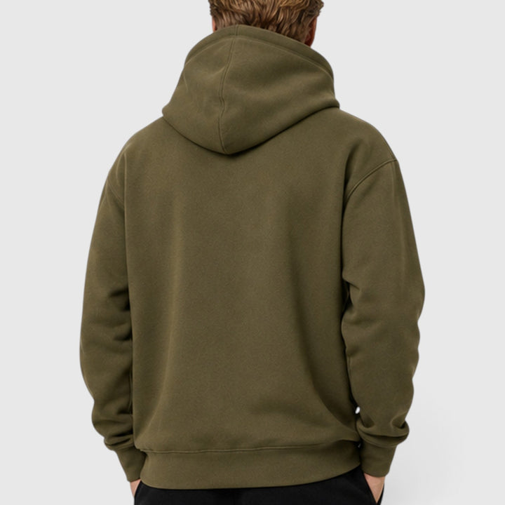 Men's Casual Cotton Hoodie with Adjustable Drawstring