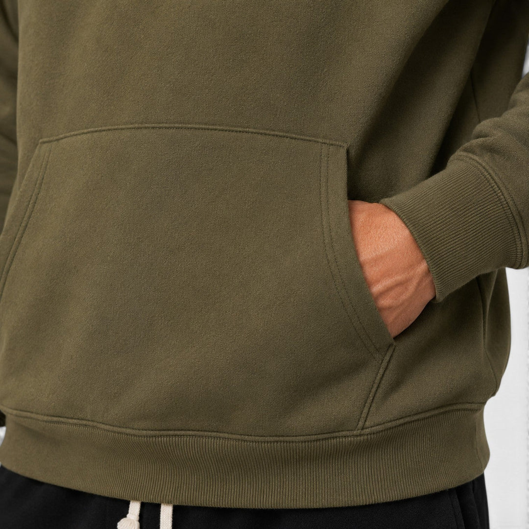Men's Casual Cotton Hoodie with Adjustable Drawstring