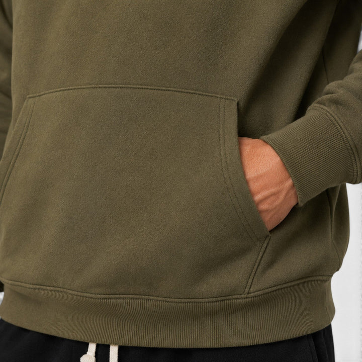 Men's Casual Cotton Hoodie with Adjustable Drawstring