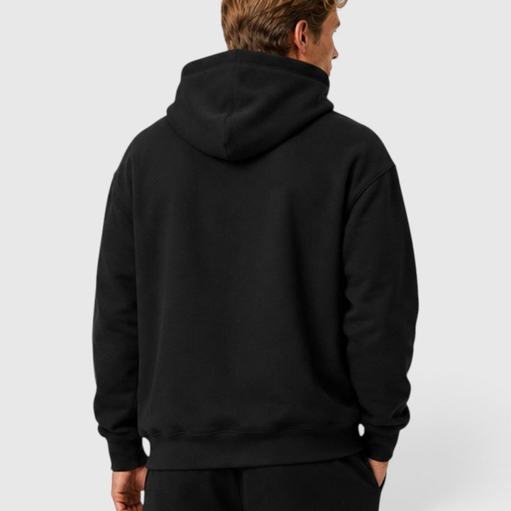 Men's Casual Cotton Hoodie with Adjustable Drawstring