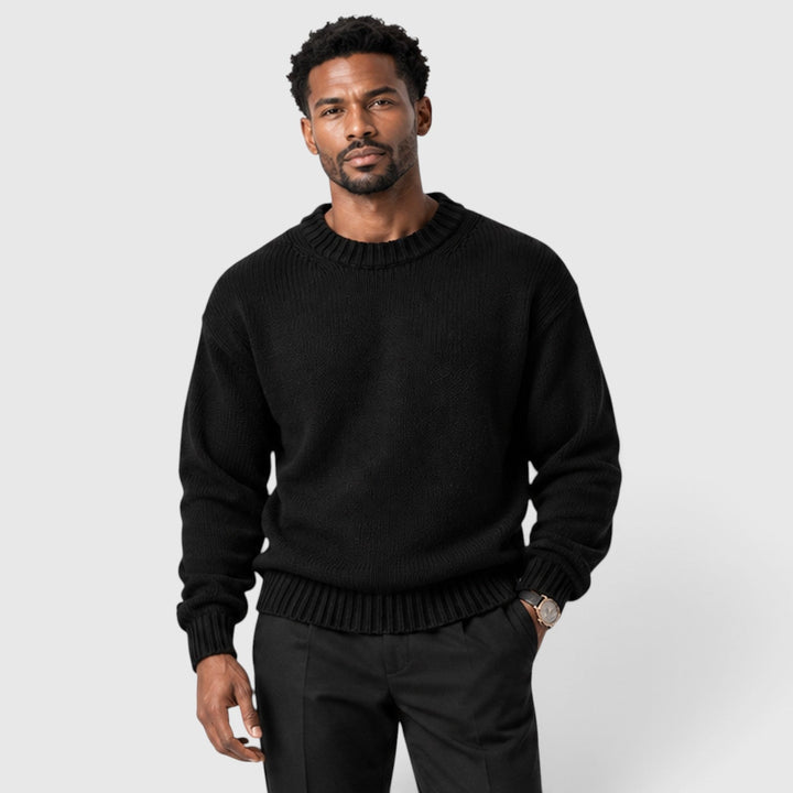 Men's Classic Knit Cotton Crew Neck Jumper