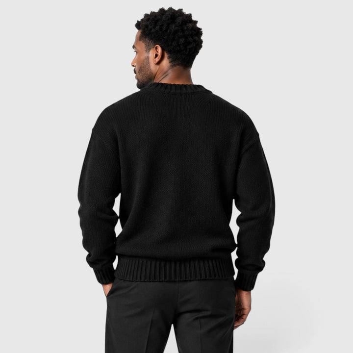 Men's Classic Knit Cotton Crew Neck Jumper